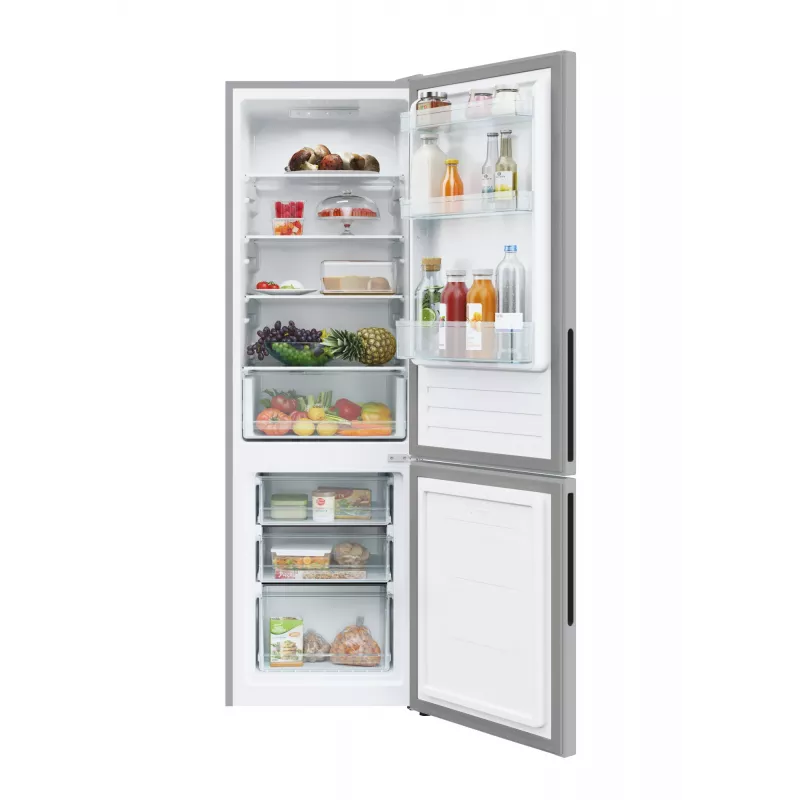 Candy City Combi CCT3L517ES Wolnostojąca 260 L Srebrna