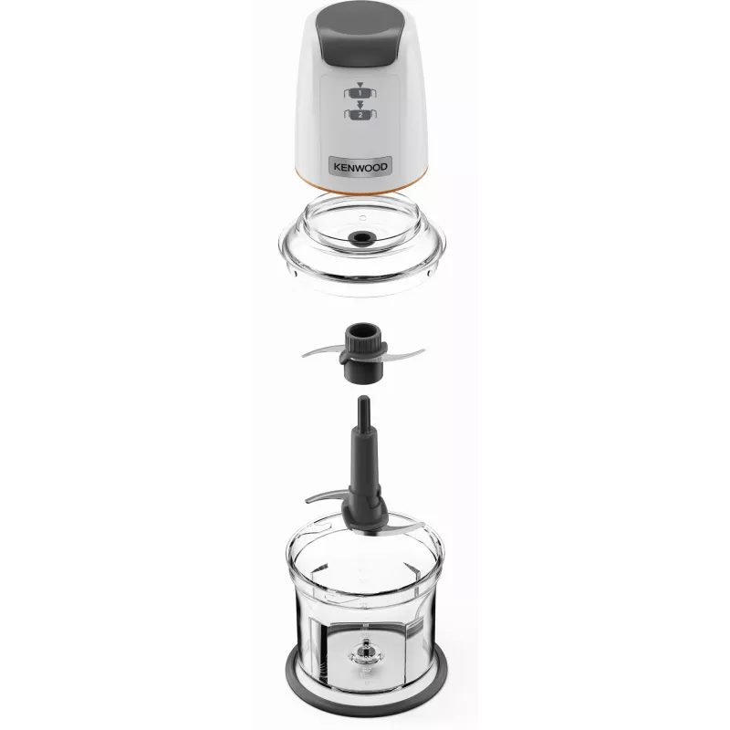 Mini chopper Kenwood EasyChop CHP61 500W, kompaktowy robot kuchenny do siekania, blendowania i przecierania