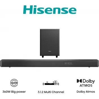 Soundbar Hisense AX3120G 3.1.2 kanały 360W RMS