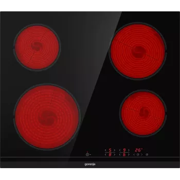 Gorenje ECT641BCSC płyta grzewcza Czarny Do zabudowy 60 cm Płyta ceramiczna 4 strefa(y)