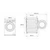 Pralka BEKO BM3WFSU49415WB ładowana od przodu 9 kg 1400 obr./min biała, klasa energetyczna A