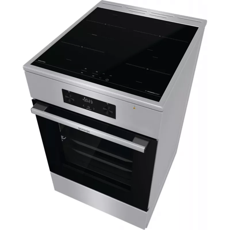 Gorenje 740742 kuchenka wolnostojąca elektryczna płyta indukcyjna Czarny, stal nierdzewna