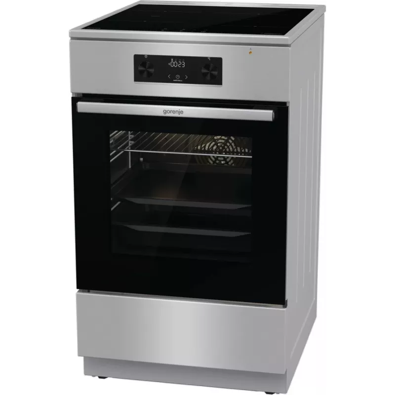 Gorenje 740742 kuchenka wolnostojąca elektryczna płyta indukcyjna Czarny, stal nierdzewna