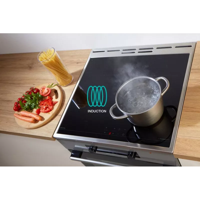 Gorenje 740742 kuchenka wolnostojąca elektryczna płyta indukcyjna Czarny, stal nierdzewna