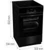 Gorenje GEIT5C60BPG Kuchenka wolnostojąca Elektryczna Płyta ceramiczna Czarny