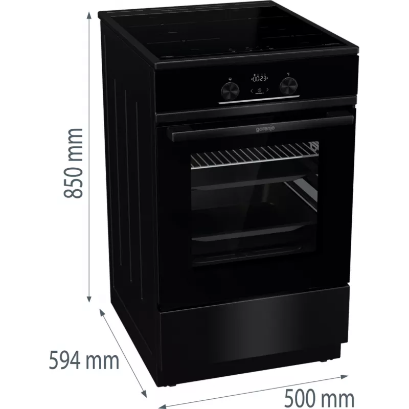 Gorenje GEIT5C60BPG Kuchenka wolnostojąca Elektryczna Płyta ceramiczna Czarny