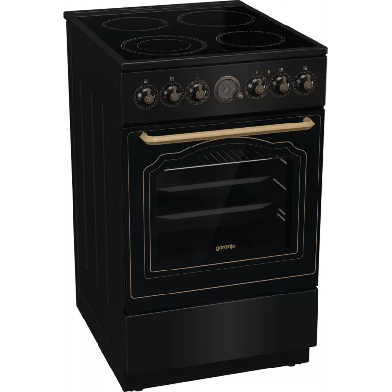 Gorenje GECS5B70CLB Kuchenka wolnostojąca Elektryczna Płyta ceramiczna Czarny