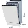Gorenje GV 520 E 10 EB Zmywarka w pełni zabudowana 11 kompletów
