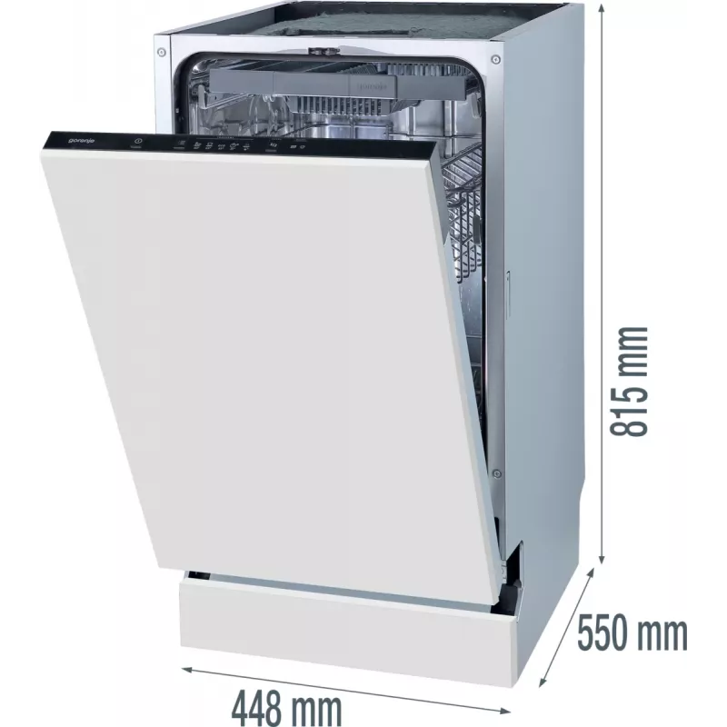 Gorenje GV 520 E 10 EB Zmywarka w pełni zabudowana 11 kompletów