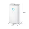 Philips 3000 series DE3306/11 Osuszacz powietrza 4 L 51 dB Biały, Jasnoszary