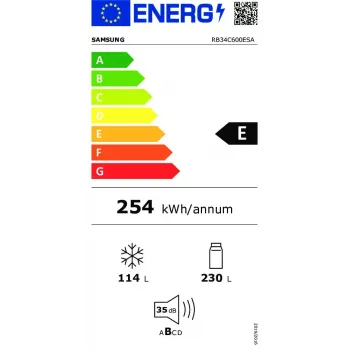 Samsung RB34C600ESA Wolnostojąca stal nierdzewna