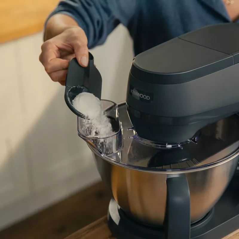 Robot kuchenny Kenwood KHC30.070GY — 1000 W, misa ze stali nierdzewnej 4,3 L, sterowanie obrotowe, szary