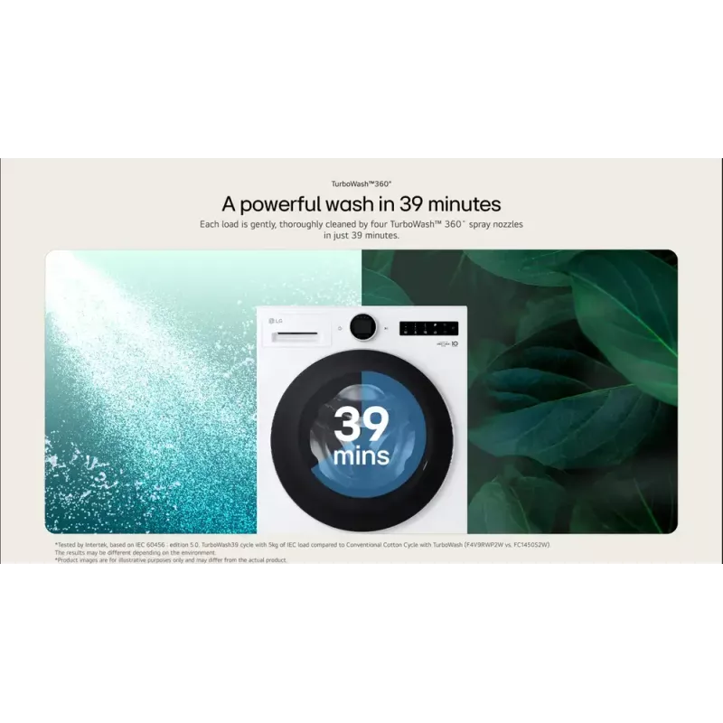 LG F4X7011TWS pralka ładowana od przodu 11 kg 1400 obr./min biała