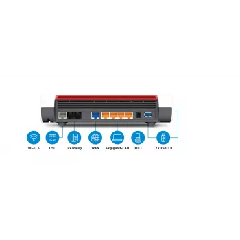Router stacjonarny FRITZ!Box 7590 AX dwuzakresowy Wi-Fi 6