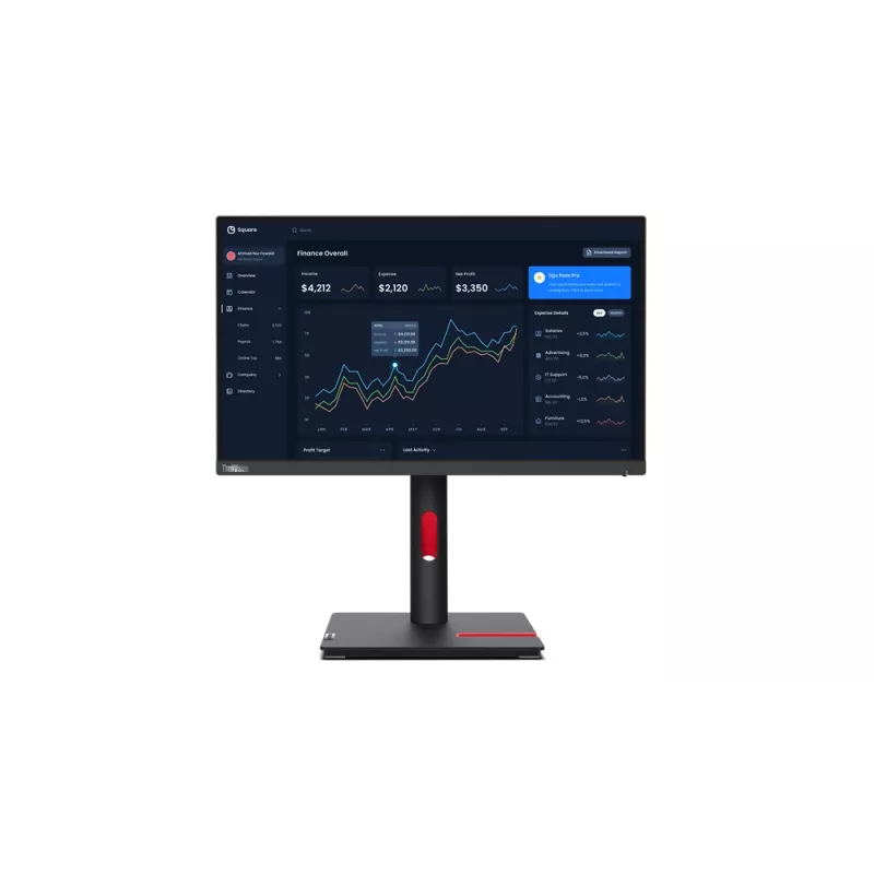 Monitor Lenovo ThinkVision T22i-30 54,6 cm (21,5 cala) 1920 x 1080 pikseli Full HD LED Czarny