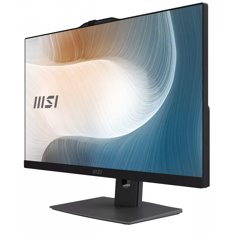 MSI Modern AM242P 1M-1223EU All-in-One PC/stacja robocza Intel Core 5 120U 60,5 cm (23,8 inch) 1920 x 1080 pikseli 8 GB DDR5-SDRAM 512 GB SSD Windows 11 Pro Wi-Fi 6E (802.11ax) Czarny