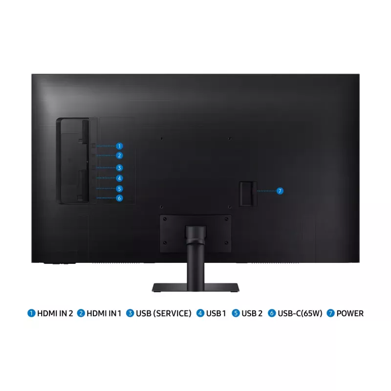 Samsung M70D monitor komputerowy 109,2 cm (43 cale) 3840 x 2160 pikseli 4K Ultra HD LCD Czarny