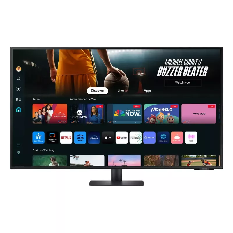 Samsung M70D monitor komputerowy 109,2 cm (43 cale) 3840 x 2160 pikseli 4K Ultra HD LCD Czarny