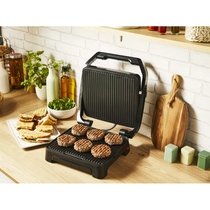 Grill kontaktowy Tefal Inicio Adjust GC272D10 z nieprzywierającymi płytami i regulacją temperatury