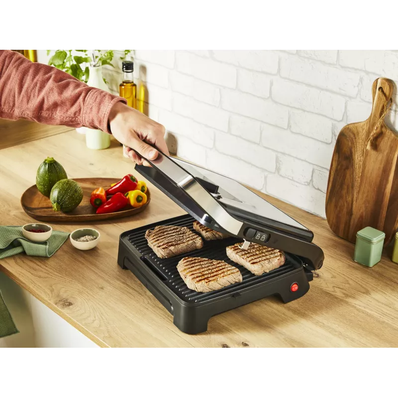 Grill kontaktowy Tefal Inicio Adjust GC272D10 z nieprzywierającymi płytami i regulacją temperatury