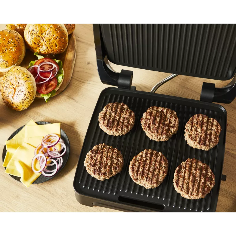 Grill kontaktowy Tefal Inicio Adjust GC272D10 z nieprzywierającymi płytami i regulacją temperatury