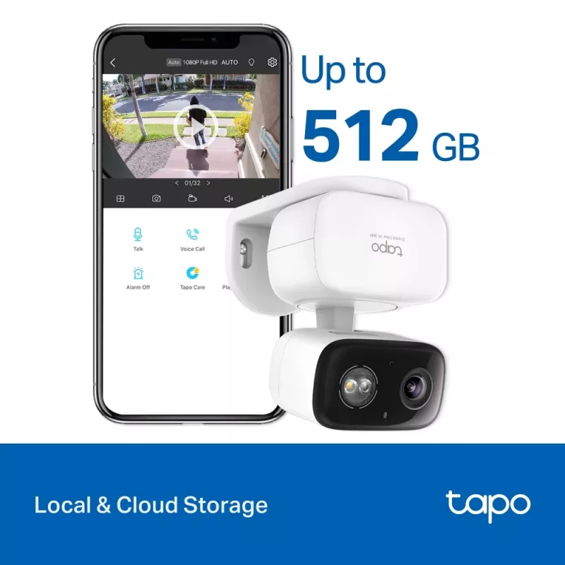 TP-Link Tapo C216 Box IP kamera bezpieczeństwa Wewnątrz 2304 x 1296 pikseli Sufit/Ściana/Biurko
