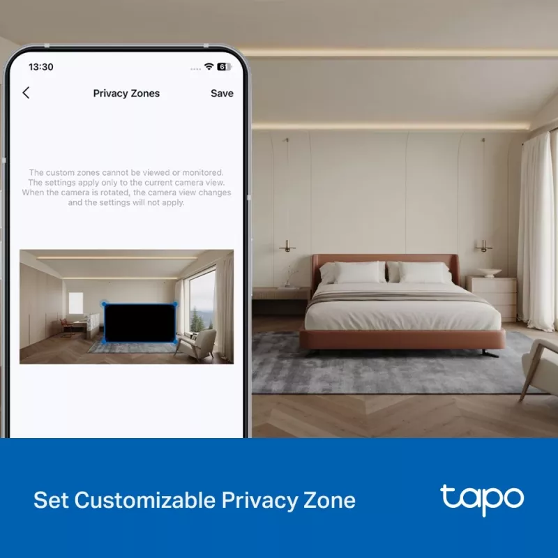 TP-Link Tapo C216 Box IP kamera bezpieczeństwa Wewnątrz 2304 x 1296 pikseli Sufit/Ściana/Biurko