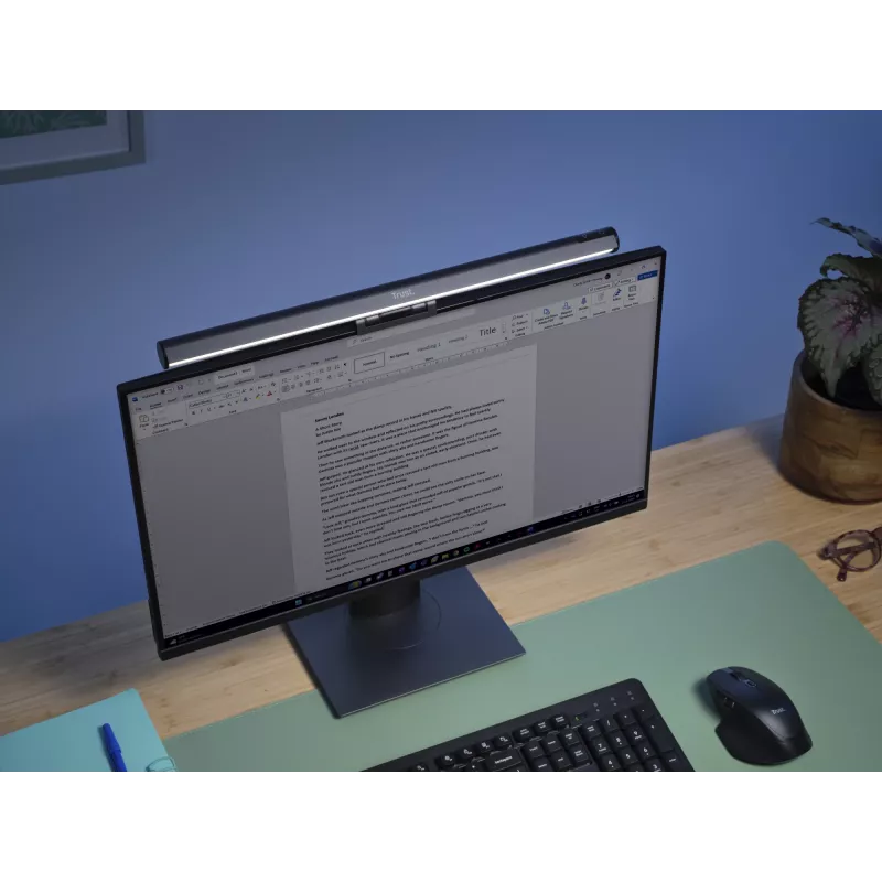 Lampa stołowa Trust Shyne Niewymienna żarówka Czarny Zasilana przez USB 70mm wysokości