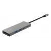 Koncentrator USB typu C TRUST 26062 — HDMI + USB 3.2 Gen 1 Typ-A i Typ-C, szary, 5 portów