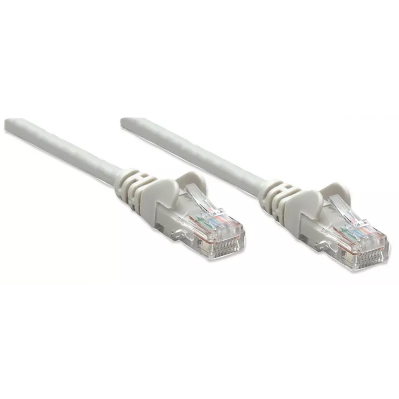 Intellinet Network kabel krosowy, Cat5e, 20m, szary, CCA, U/UTP, PVC, RJ45, Gold Plated Contacts, Snagless, Booted, Lifetime Warranty