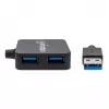 Manhattan Koncentrator USB-A 4-portowy, 4x porty USB-A, 5 Gb/s (USB 3.2 Gen1 znany jako USB 3.0), zasilany przez USB (nie wymaga zewnętrznego zasilacza). Szybkie ładowanie: 1 port do 0,9 A; ładowanie na 4 portach wymaga zewnętrznego zasilacza (nie dołączono), odpowiednik ST4300MINU3B
