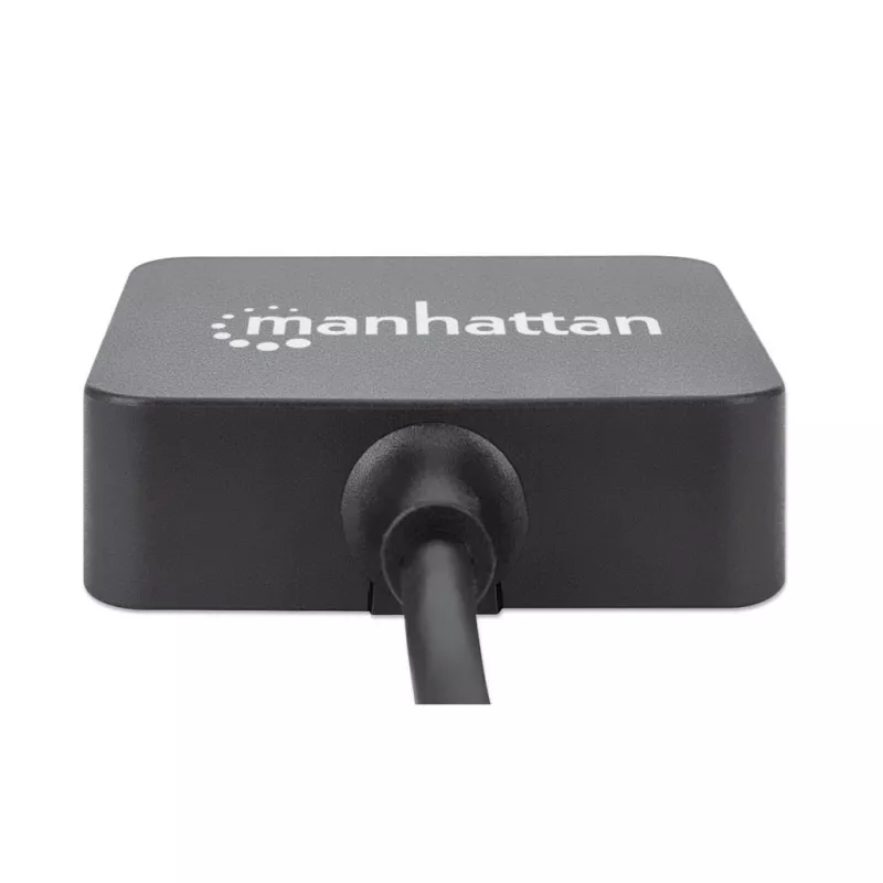 Manhattan Koncentrator USB-A 4-portowy, 4x porty USB-A, 5 Gb/s (USB 3.2 Gen1 znany jako USB 3.0), zasilany przez USB (nie wymaga zewnętrznego zasilacza). Szybkie ładowanie: 1 port do 0,9 A; ładowanie na 4 portach wymaga zewnętrznego zasilacza (nie dołączono), odpowiednik ST4300MINU3B