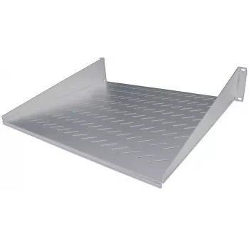 Intellinet 19-calowa półka wspornikowa, 2U, montaż przedni 2-punktowy, głębokość 250 mm, maks. 25 kg, szara, trzyletnia gwarancja