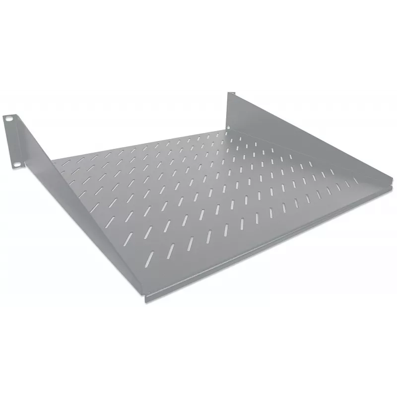 Intellinet 19-calowa półka wspornikowa, 2U, montaż przedni 2-punktowy, głębokość 250 mm, maks. 25 kg, szara, trzyletnia gwarancja