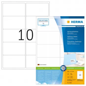 Etykiety adresowe Premium HERMA A4 99,1x57 mm 1000 szt.