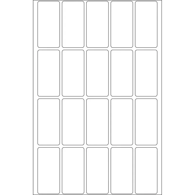 Etykiety uniwersalne HERMA 10609 19x40 mm białe Movables usuwalne papier 640 szt.