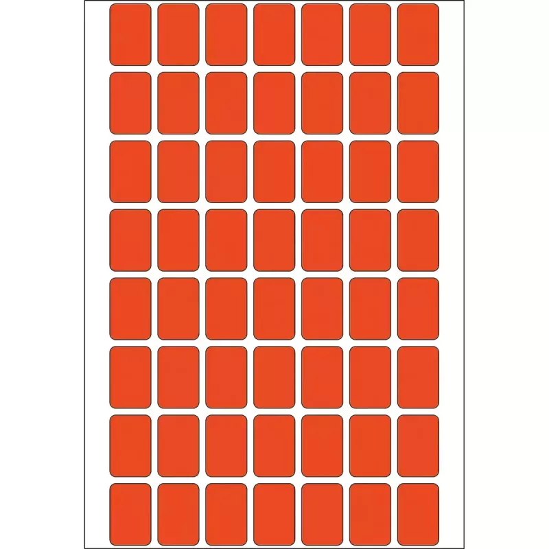 Wielofunkcyjne etykiety HERMA 12x18 mm czerwony papier matowy odręczny napis