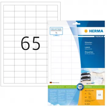 Samoprzylepna etykieta do drukarek HERMA Labels Premium A4 38,1x21,2 mm