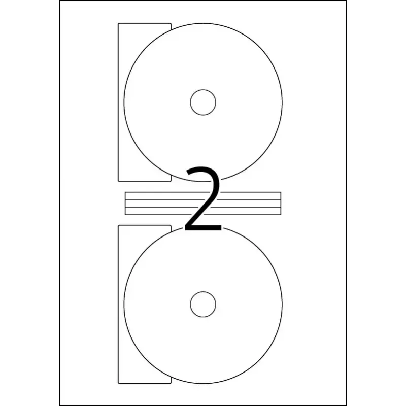 Samoprzylepne etykiety do drukarki HERMA CD labels Maxi A4 Ø 116 mm