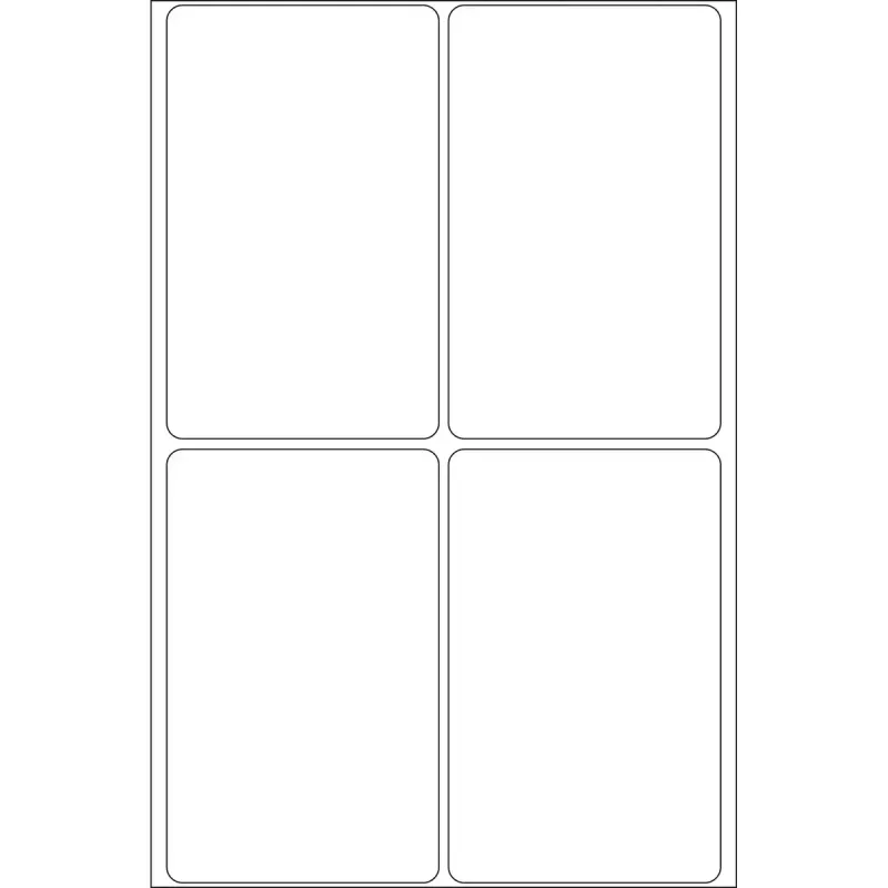 Wielofunkcyjne etykiety HERMA 52x82 mm biały papier matowy odręczne napisy 128 szt.