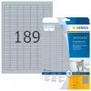 Etykiety na tabliczki znamionowe HERMA 4725 szt. A4 25x10 mm srebrne