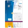 Slide labels HERMA A4 43.2x8.5 mm biały paper matt 3200 pcs