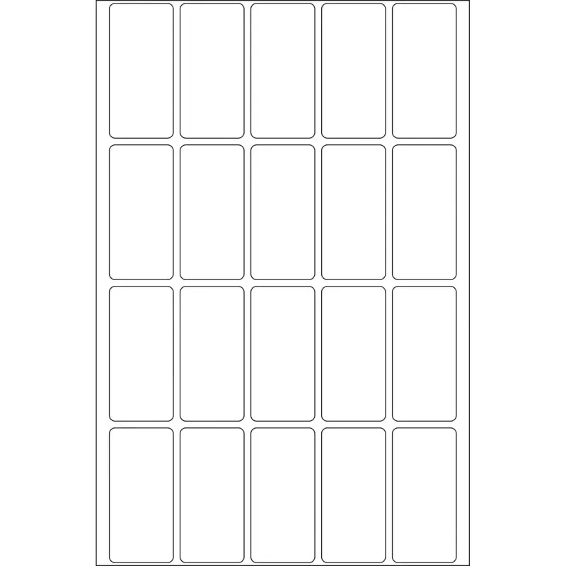 Wielofunkcyjne etykiety HERMA 19x40 mm biały papier matowy do zapisu ręcznego