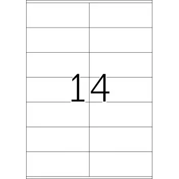 Etykiety HERMA Premium A4 105x42 mm biały papier matowy 1400 szt.