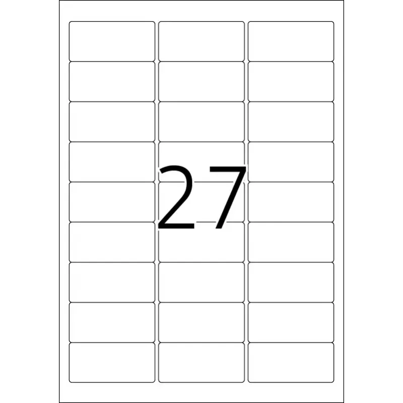 Samoprzylepne etykiety do drukarek HERMA 10903 A4 63,5x29,6 mm