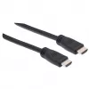 Kabel Manhattan HDMI 4K@60Hz z Ethernetem - klasa CL3, 8 m, odpowiedni do montażu w ścianie, do wszystkich zastosowań 4K i 1080p/HD – gdy modernizujesz teraz lub przygotowujesz się na przyszłość, wtyk męski na wtyk męski, czarny, Ultra HD 4K x 2K, dożywotnia gwarancja, Premium High Speed