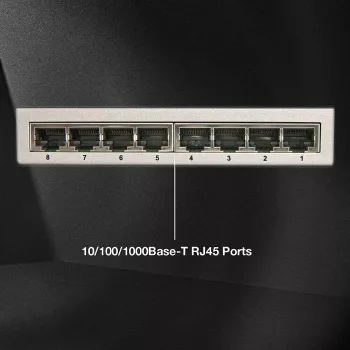 Lindy sieciowy Switch - Gigabit, Desktop, 8 Port, 10/100/1000