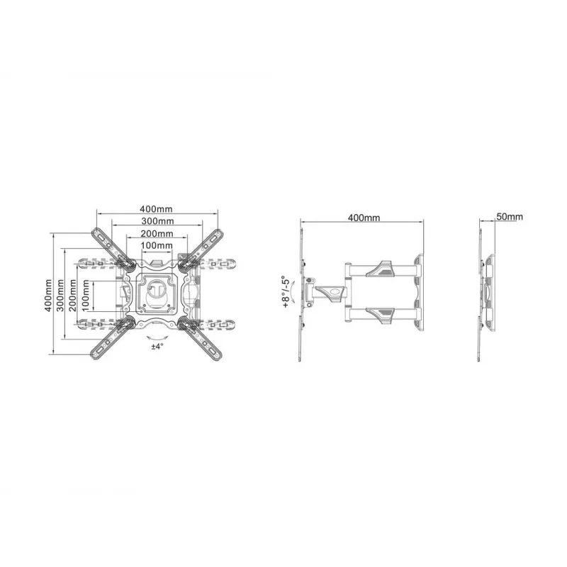 Multibrackets M VESA Flexarm M Full Motion Single 20 kg 32-55 cali