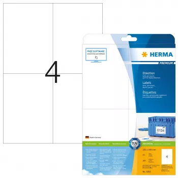 Samoprzylepne etykiety do drukarek HERMA Labels Premium A4 105x148 mm