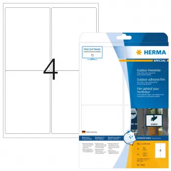Samoprzylepna etykieta do drukarki HERMA 9534 folia zewnętrzna A4 99,1x139 mm